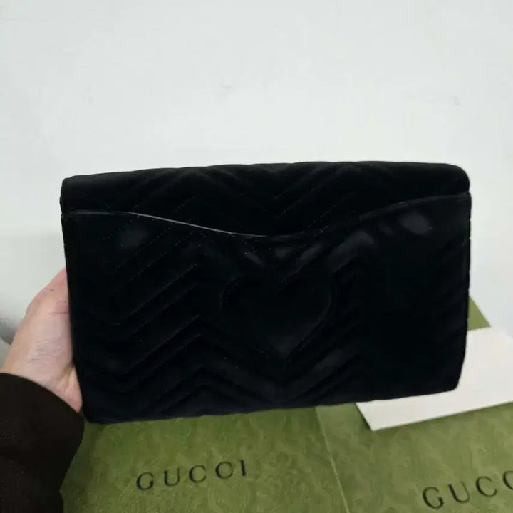 [BUNJANG] Gucci Marmont Flap Velvet Clutch Bag / [정품][A급] 구찌 마몬트 플랩 벨벳 클러치백