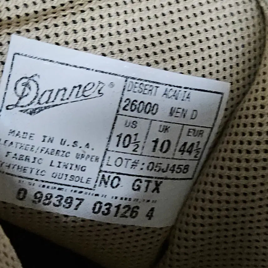 [BUNJANG] Danner Desert Acadia Tactical Boots / 대너군화26000 US 10.5R, GTX부츠 파격가격인하