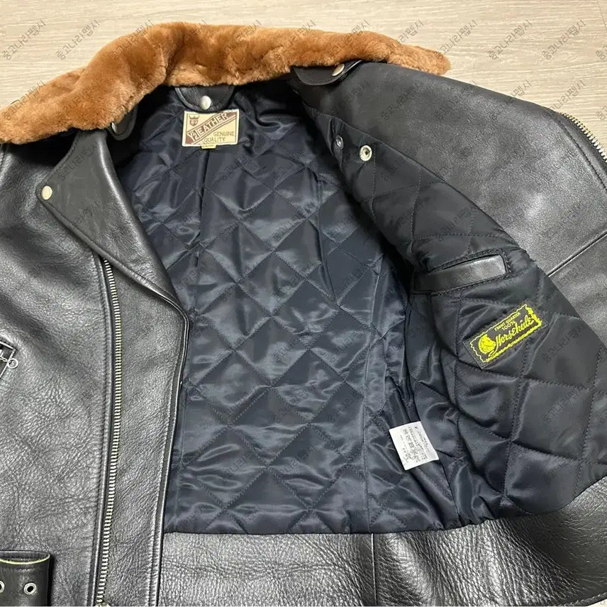 [BUNJANG] Y'2 Leather Horsehide Rider Jacket / Y'2레더 말가죽 라이더자켓, 무톤 탈부착 홀스하이드
