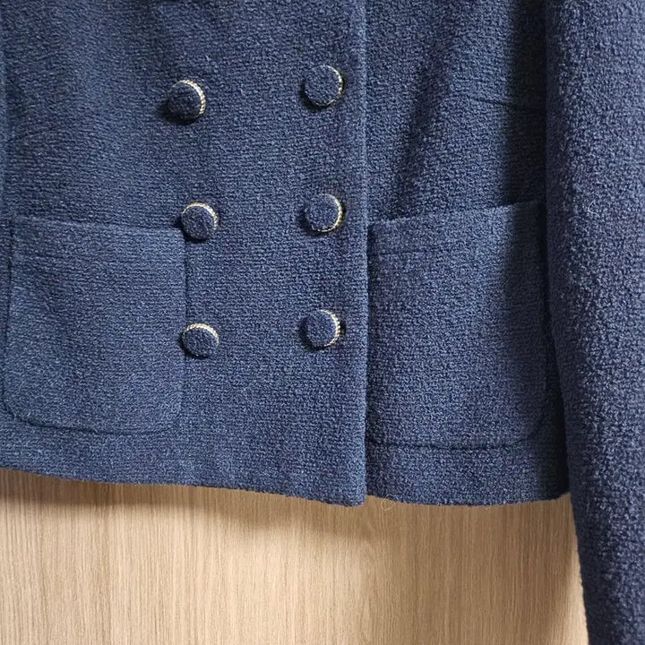 [BUNJANG] The Wish Double Tweed Jacket Navy / 더위시 더블 트위드자켓 네이비