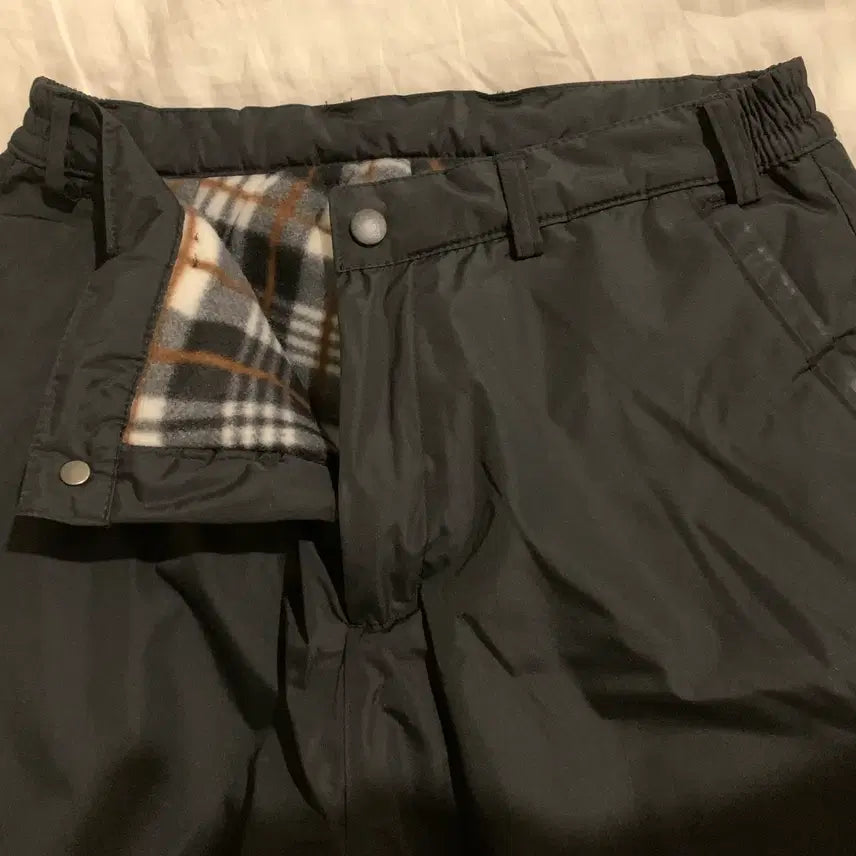 [BUNJANG] Black Insulated Padded Pants / 방한 패딩 바지