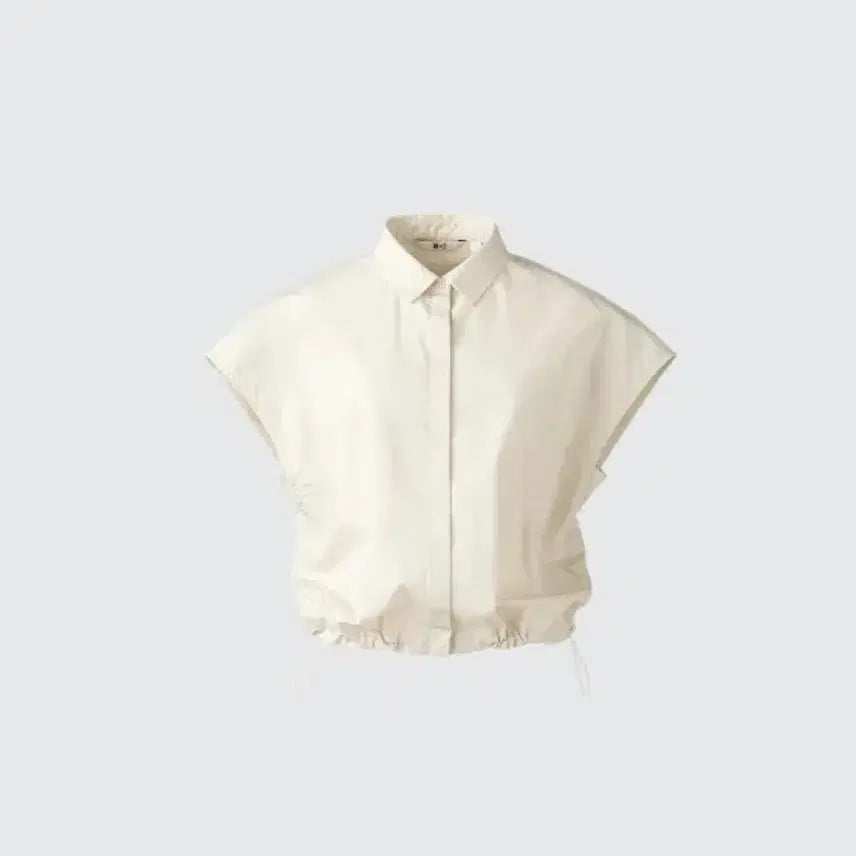 [BUNJANG] Uniqlo C Cropped Short Sleeve Shirt / 유니클로 C 반팔 셔츠 L사이즈