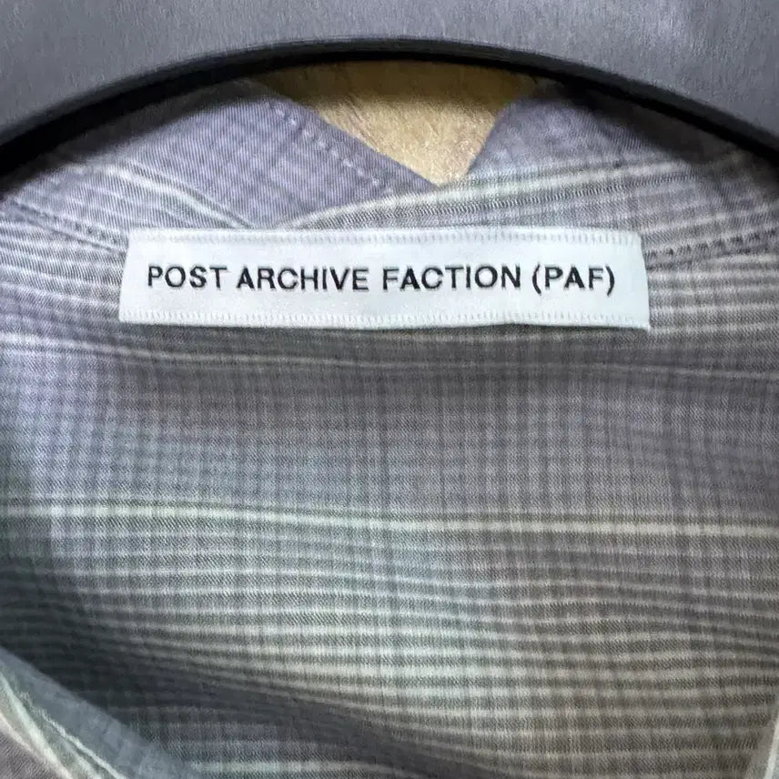 [BUNJANG] PAF 8.0+ Baby Blue Check Shirt XL / 포스트 아카이브 팩션(파프) 8.0+ 베이비블루 체크 셔츠 XL