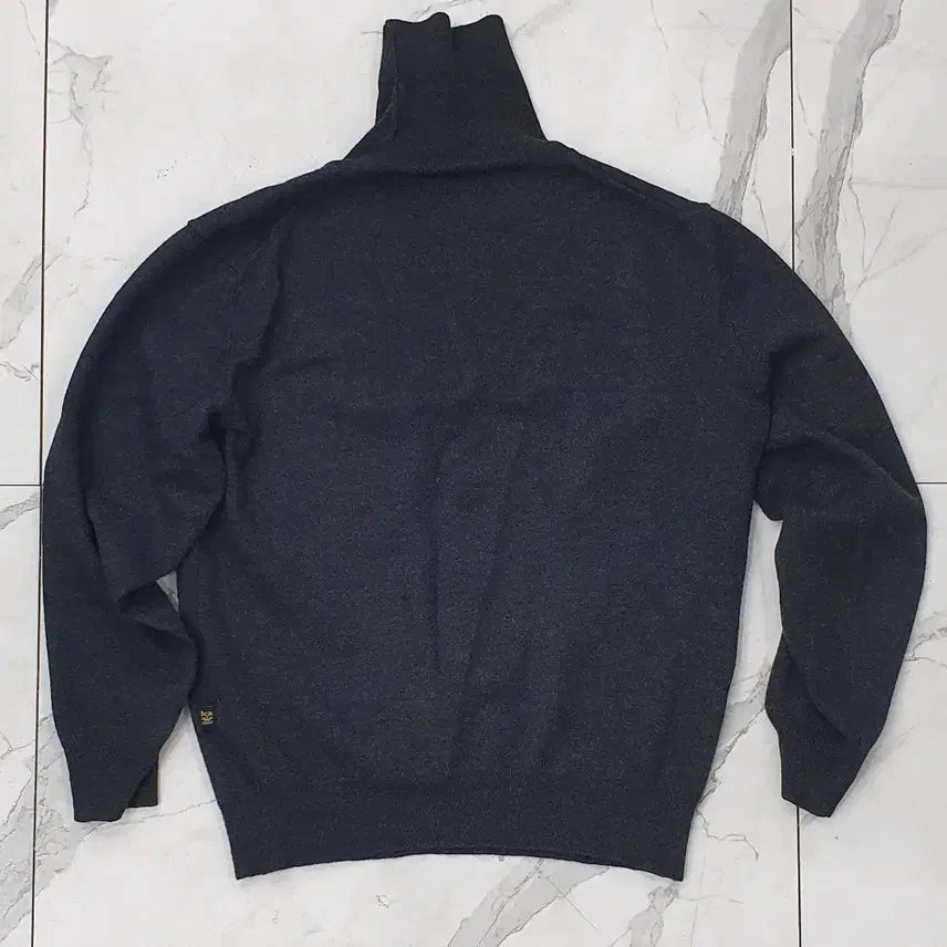 [BUNJANG] Kinloch Anderson Italian Made Charcoal Turtleneck Knit / 킨록앤더슨 이태리 메이드 차콜 터틀넥 니트