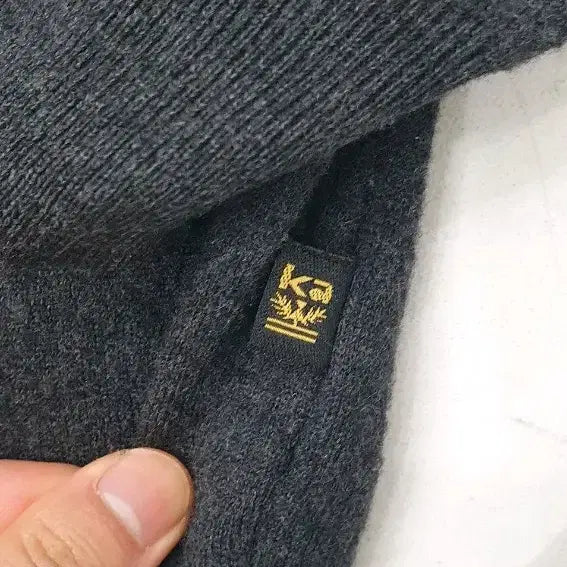 [BUNJANG] Kinloch Anderson Italian Made Charcoal Turtleneck Knit / 킨록앤더슨 이태리 메이드 차콜 터틀넥 니트
