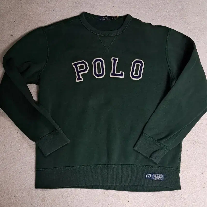 [BUNJANG] Polo Ralph Lauren Green Sweatshirt / 폴로 랄프로렌 그린 맨투맨