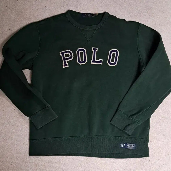 [BUNJANG] Polo Ralph Lauren Green Sweatshirt / 폴로 랄프로렌 그린 맨투맨