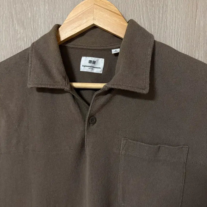 [BUNJANG] Uniqlo Engineered Garments Pique Collar T-Shirt Olive S / 유니클로 엔지니어드가먼츠 피케티 카라티 올리브 s