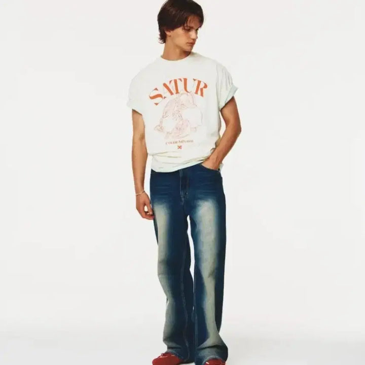 [BUNJANG] SEATTER Brooklyn Newtro Washed Denim Pants [S] / 세터 브루클린 뉴트로 워시드 데님 팬츠 [s]