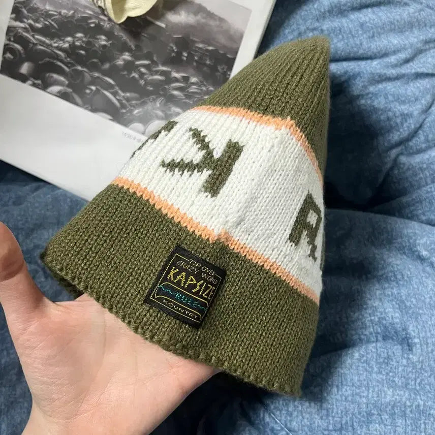 [BUNJANG] Capital Beanie Khaki / 캐피탈 비니 카키 새상품