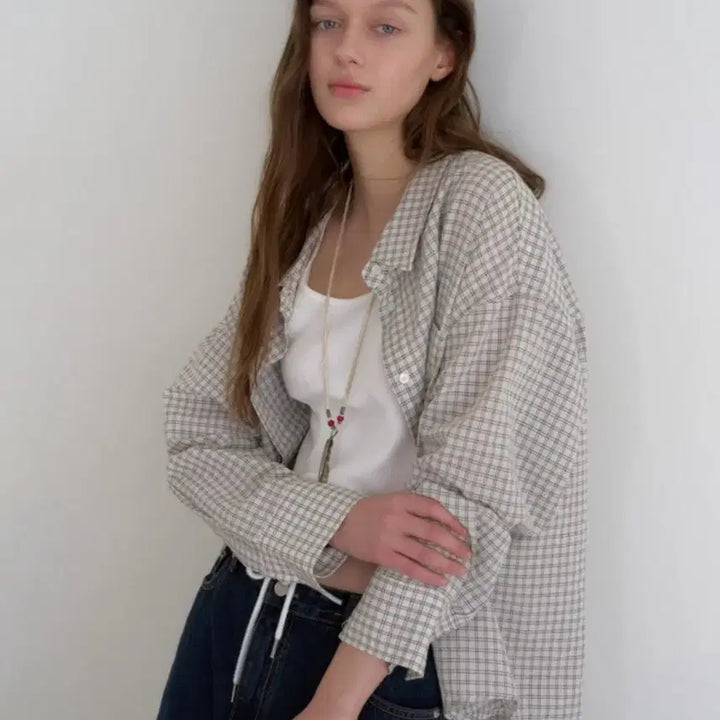 [BUNJANG] Headerment Geek Check Shirt / (1회착용) 헤더먼트 geek check shirts 셔츠