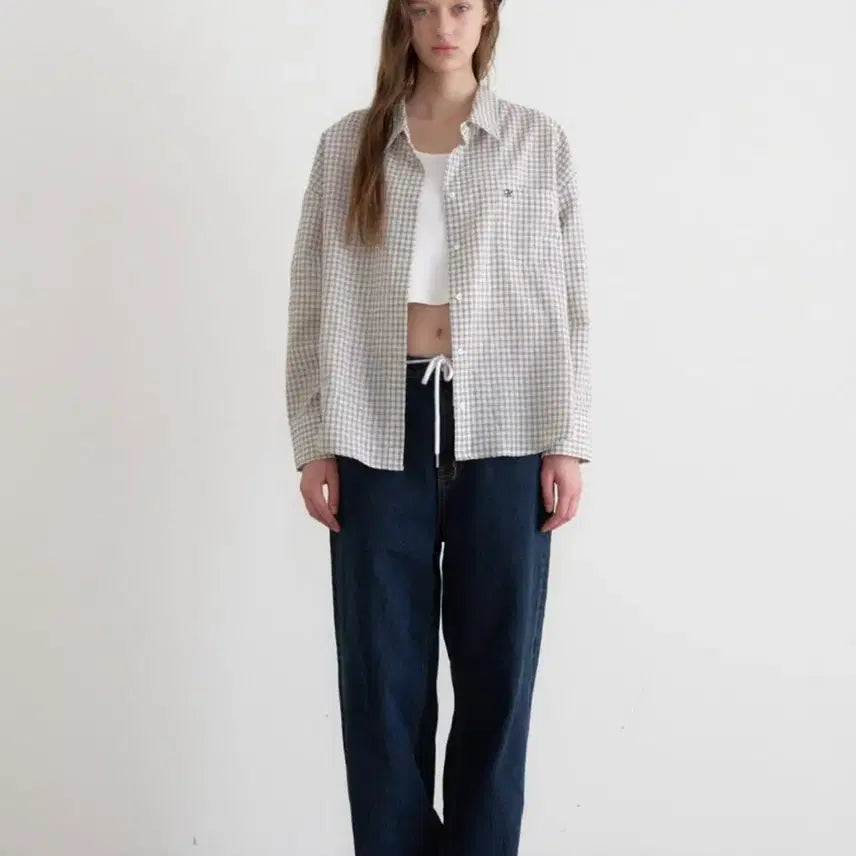 [BUNJANG] Headerment Geek Check Shirt / (1회착용) 헤더먼트 geek check shirts 셔츠