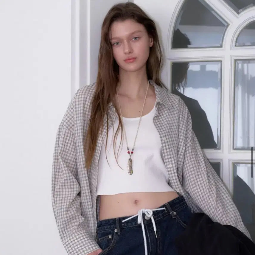 [BUNJANG] Headerment Geek Check Shirt / (1회착용) 헤더먼트 geek check shirts 셔츠