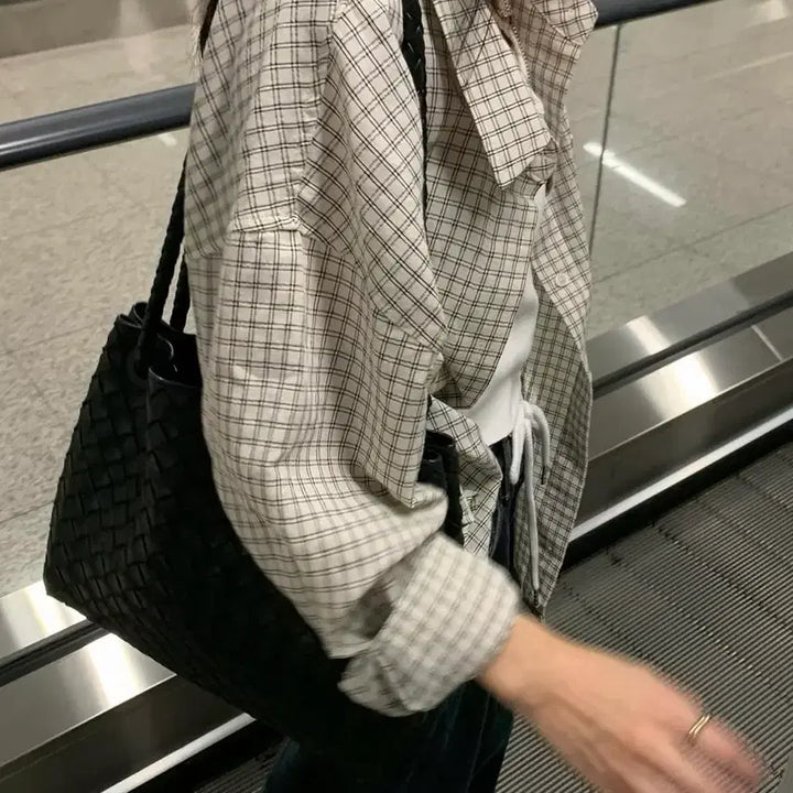 [BUNJANG] Headerment Geek Check Shirt / (1회착용) 헤더먼트 geek check shirts 셔츠