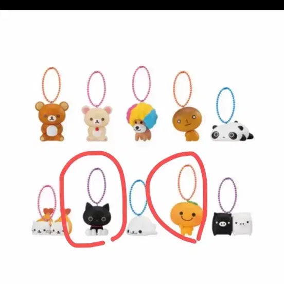 [BUNJANG] San X Gummy Keyring / 일괄)산엑스 구미 키링