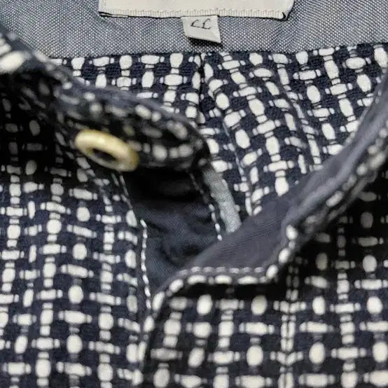 [BUNJANG] LL Mitsumine Navy Dot Long Sleeve Shirt / [LL] 일본 브랜드 Mitsumine 네이비 도트  긴팔 셔츠