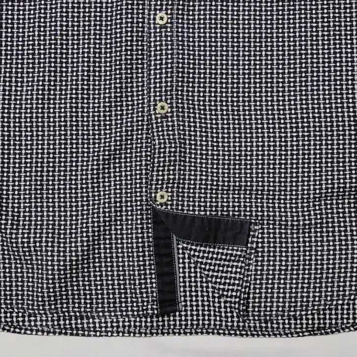 [BUNJANG] LL Mitsumine Navy Dot Long Sleeve Shirt / [LL] 일본 브랜드 Mitsumine 네이비 도트  긴팔 셔츠