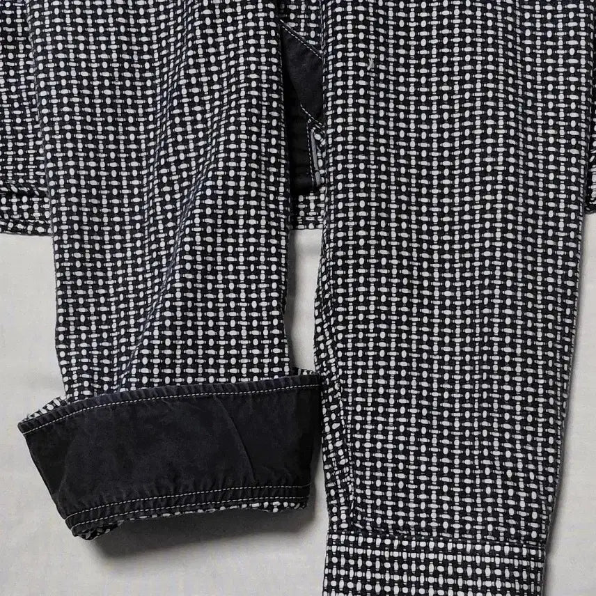 [BUNJANG] LL Mitsumine Navy Dot Long Sleeve Shirt / [LL] 일본 브랜드 Mitsumine 네이비 도트  긴팔 셔츠