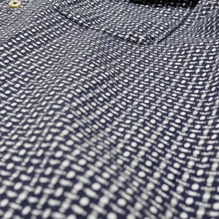 [BUNJANG] LL Mitsumine Navy Dot Long Sleeve Shirt / [LL] 일본 브랜드 Mitsumine 네이비 도트  긴팔 셔츠