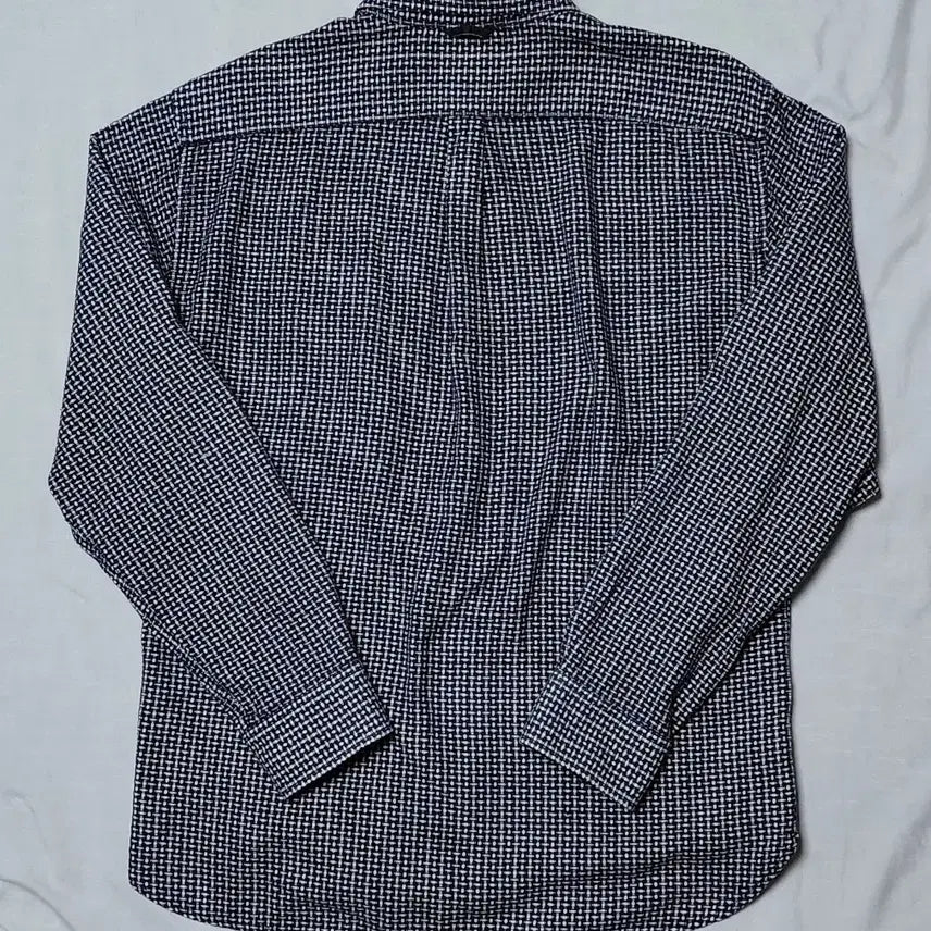 [BUNJANG] LL Mitsumine Navy Dot Long Sleeve Shirt / [LL] 일본 브랜드 Mitsumine 네이비 도트  긴팔 셔츠