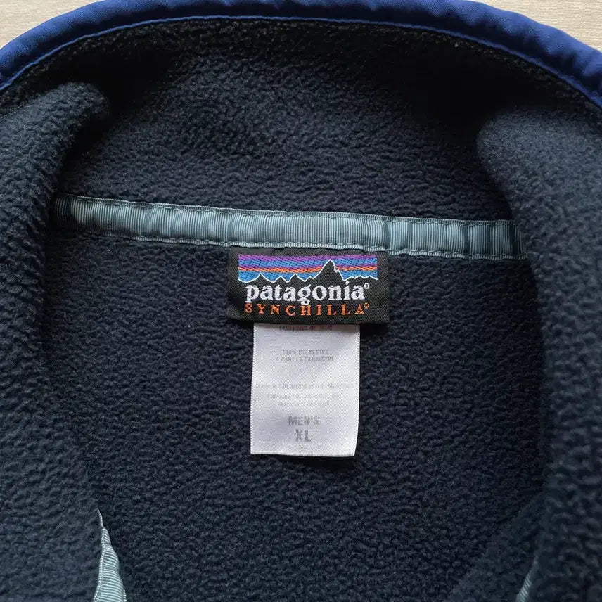 [BUNJANG] Patagonia Synchilla Fleece Jacket Navy Blue/Purple / 파타고니아 신칠라 네이비 블루 퍼플