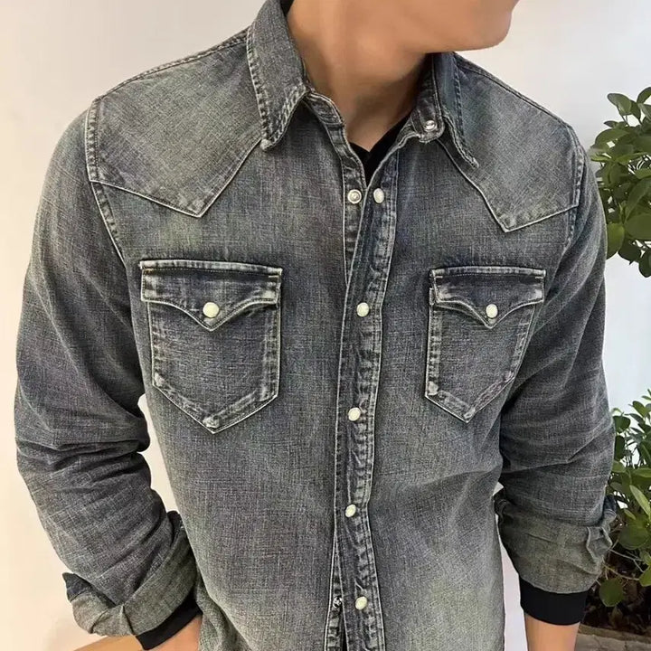 [BUNJANG] Denim Shirt / 데님셔츠