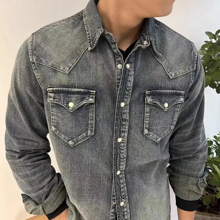 [BUNJANG] Denim Shirt / 데님셔츠