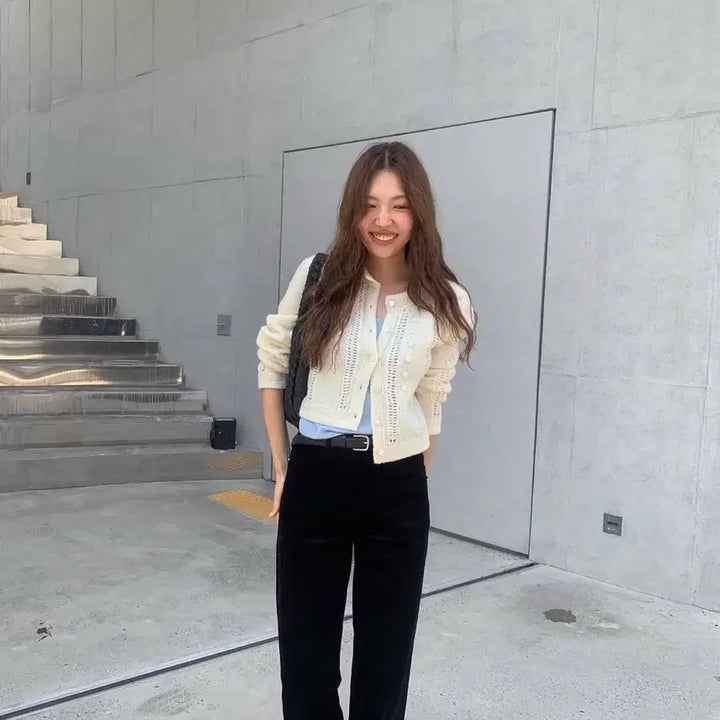 [BUNJANG] TANATT Corduroy Straight Wide Pants Black S / (택O새상품) 타낫 코듀로이 스트레이트 와이드 팬츠 블랙 s
