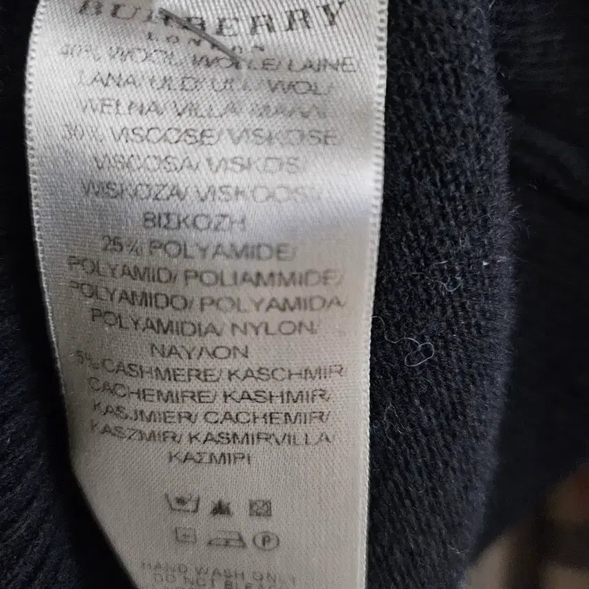 [BUNJANG] Burberry V-neck Knit / 정품 버버리 브이넥니트/버버리 블랙 엘보우 패치 니트