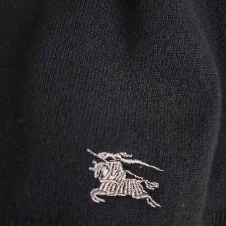 [BUNJANG] Burberry V-neck Knit / 정품 버버리 브이넥니트/버버리 블랙 엘보우 패치 니트