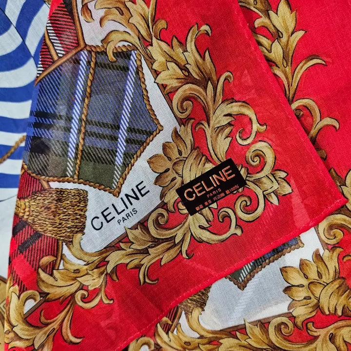 [BUNJANG] CELINE Vintage Cotton Handkerchief / CELINE 빈티지 손수건