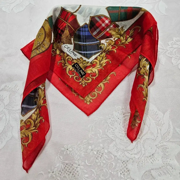 [BUNJANG] CELINE Vintage Cotton Handkerchief / CELINE 빈티지 손수건