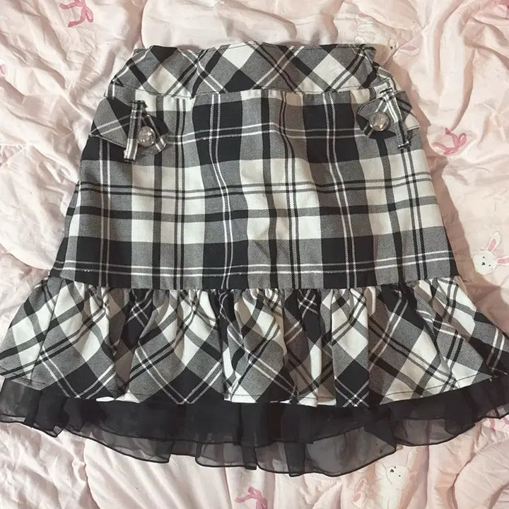 [BUNJANG] Vintage Gyaru Skirt / 양산형 갸루 갸루깔 빈티지 스커트 치마