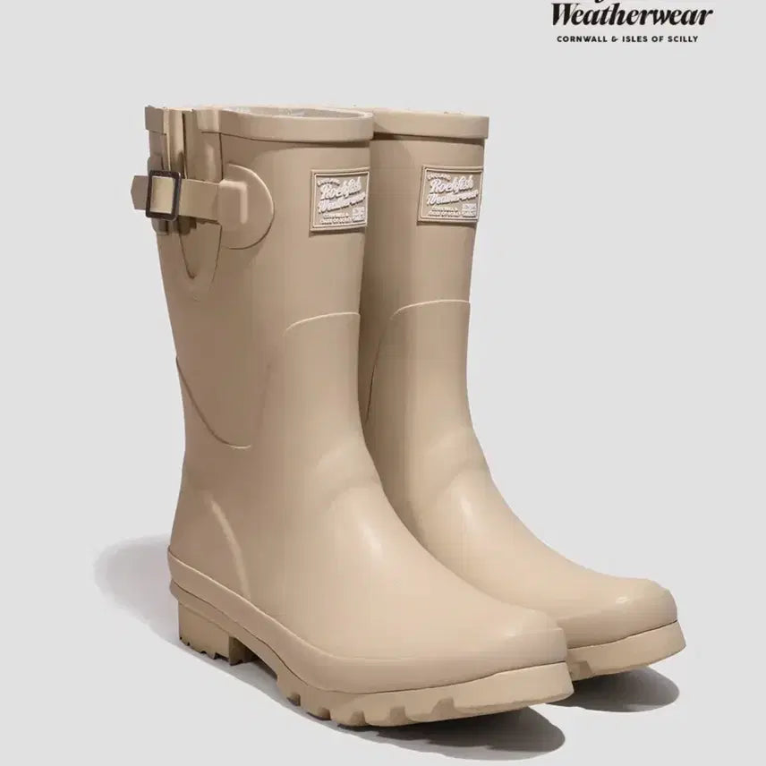 [BUNJANG] Rockfish Weatherwear Original Matte Rain Boots Beige / 락피쉬웨더웨어 오리지널 매트 레인부츠 베이지