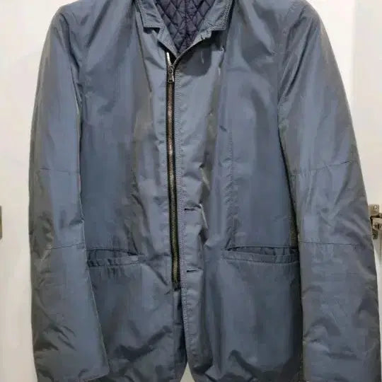 [BUNJANG] Solid Homme Wooyoungmi Navy Jacket / 남성 솔리드옴므 우영미 자켓 점퍼