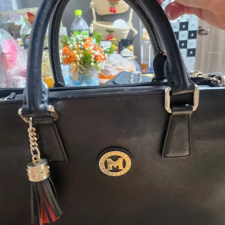 [BUNJANG] Metrocity Black Tote Bag / 메트로시티 블랙 토트백