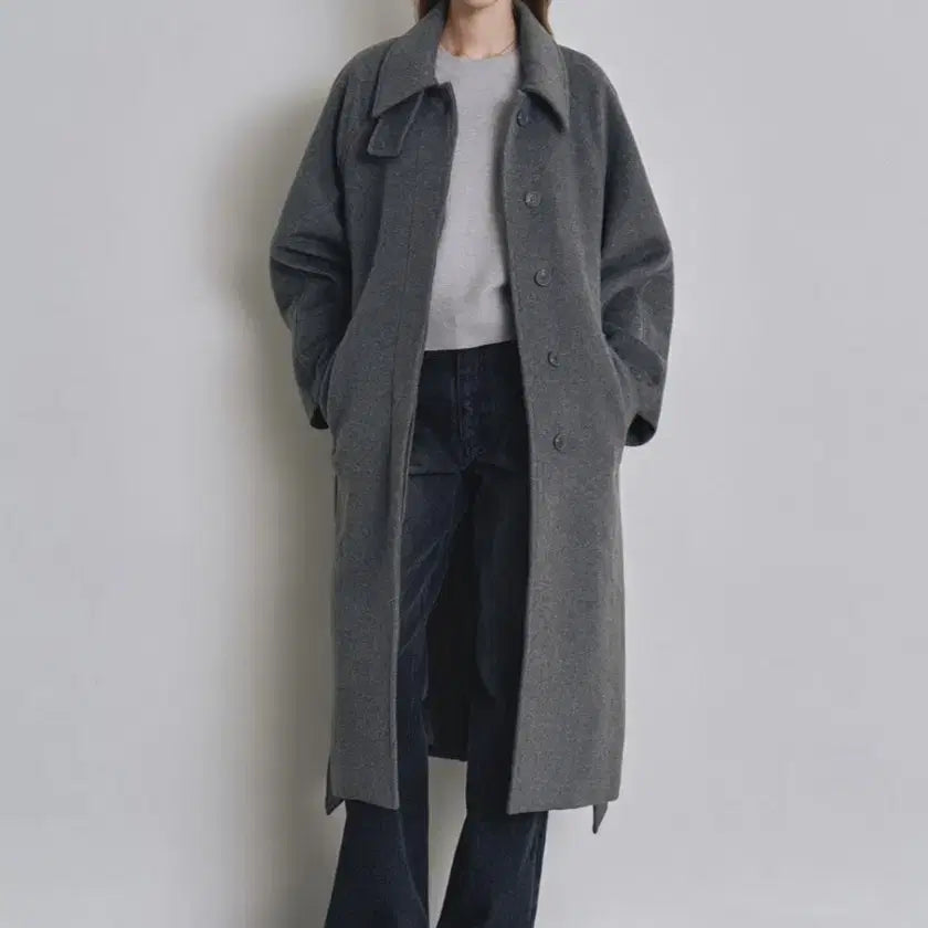 [BUNJANG] Customellow Long Coat / [새상품]정가20만원 커스텀어클락 롱 코트