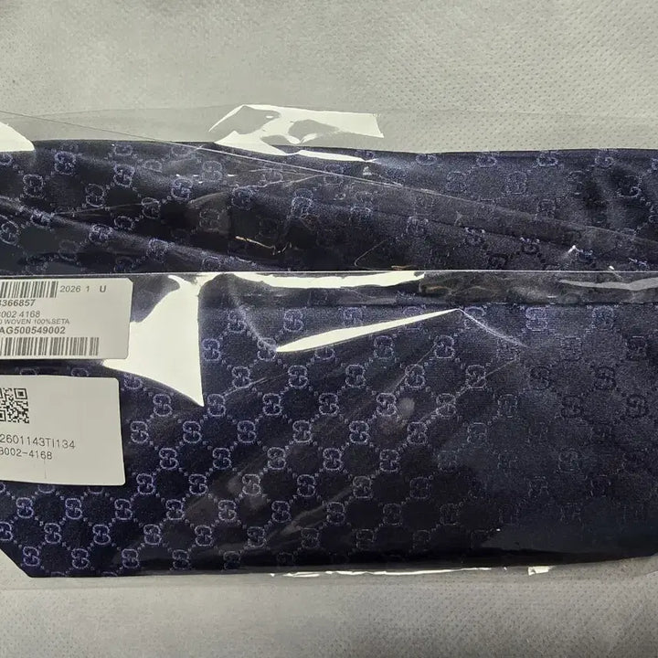 [BUNJANG] Gucci GG Logo Navy Silk Tie / (새상품) 정품 롯데백화점 구찌 GG로고 네이비 실크 넥타이