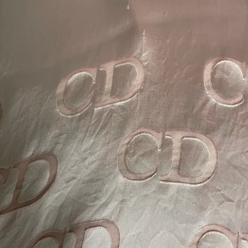 [BUNJANG] Christian Dior CD Logo Pink Silk Scarf / 150만원~>28만원(정품)크리스찬 디올 CD 로고 핑크 실크 스카프