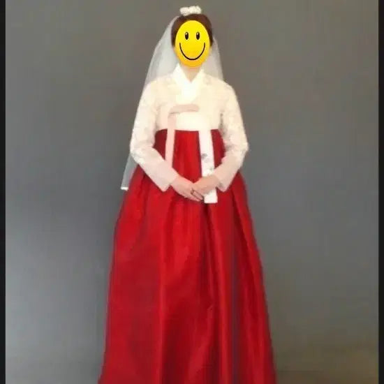 [BUNJANG] Custom Bride Hanbok Full Set (Size 55) / 신부 한복 풀세트 (55사이즈)