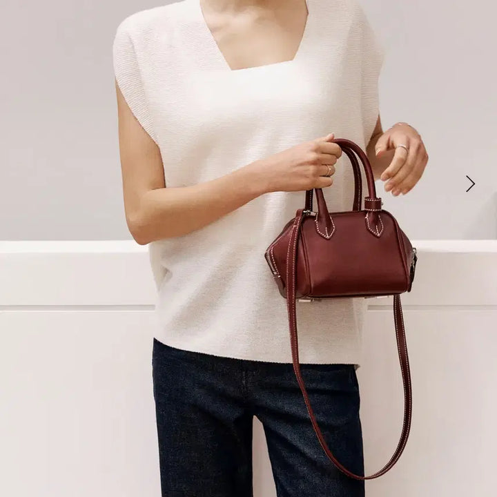 [BUNJANG] Ssie Brooch Stitch Maroon / 시에 브롯스티치 마룬