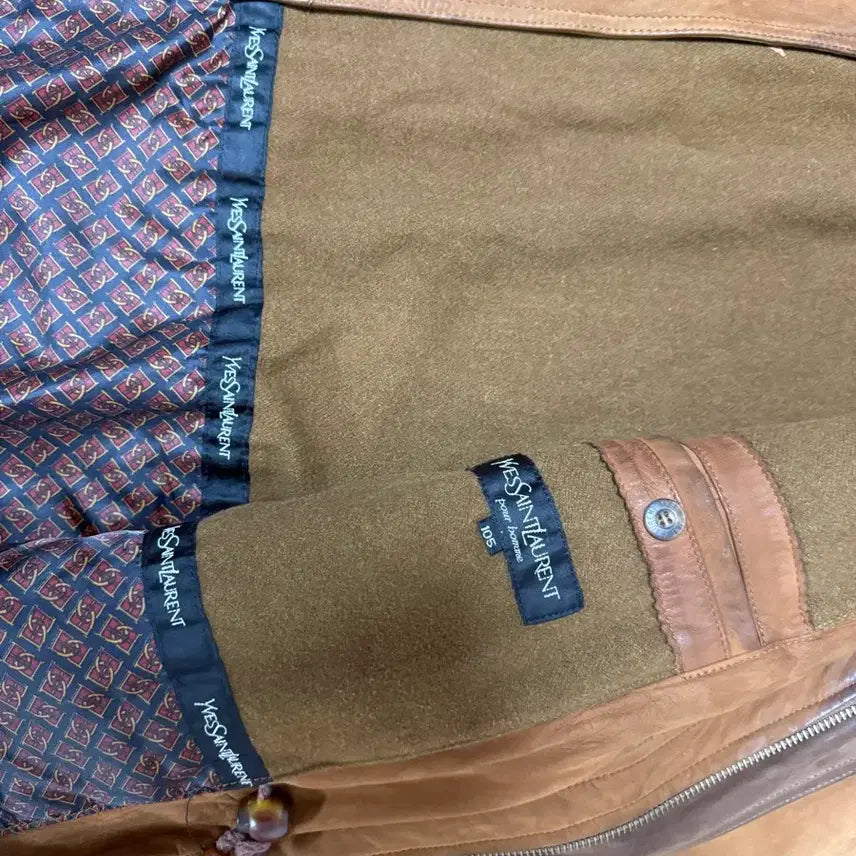 [BUNJANG] Yves Saint Laurent Leather Jacket / Yves Saint Laurent 가죽 자켓