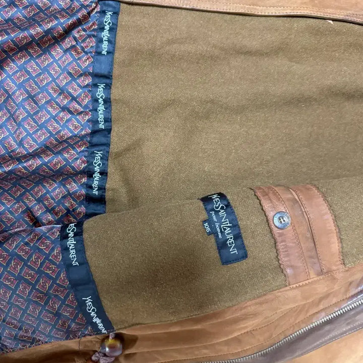 [BUNJANG] Yves Saint Laurent Leather Jacket / Yves Saint Laurent 가죽 자켓