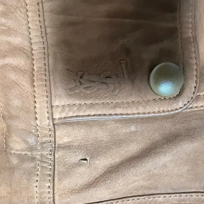 [BUNJANG] Yves Saint Laurent Leather Jacket / Yves Saint Laurent 가죽 자켓