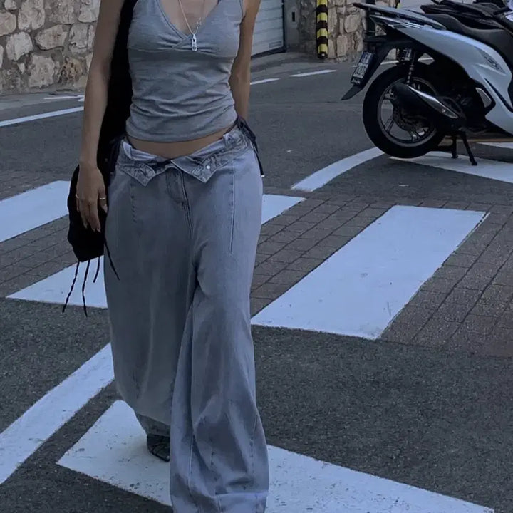 [BUNJANG] Trimming Bird Balloon Denim Pants M Size / 트리밍버드 벌룬데님팬츠 M사이즈