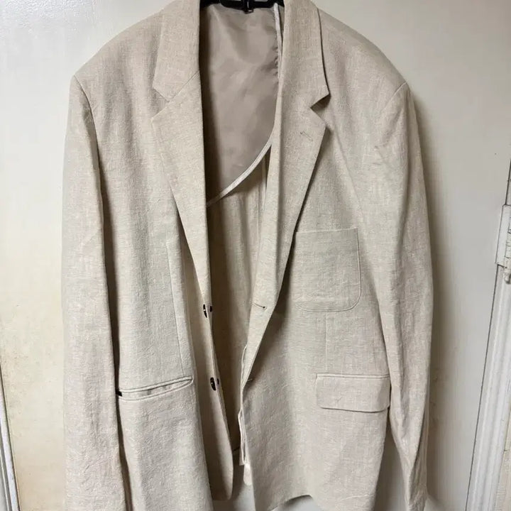 [BUNJANG] Moden Linen Ivory Blazer / (L) 모덴 린넨 아이보리 블레이져