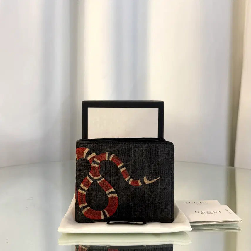 [BUNJANG] Gucci Snake Vestiaire Bifold Wallet / 구찌 스네이크 베스트리에 반지갑