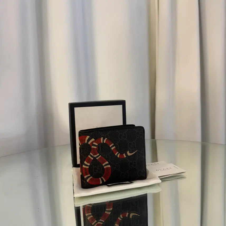 [BUNJANG] Gucci Snake Vestiaire Bifold Wallet / 구찌 스네이크 베스트리에 반지갑