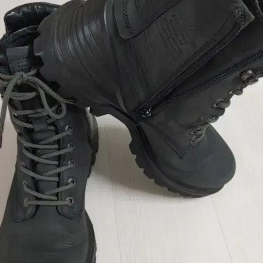 [BUNJANG] Eco Leather Waterproof Boots / 에코 가죽 방수워커부츠 265~270