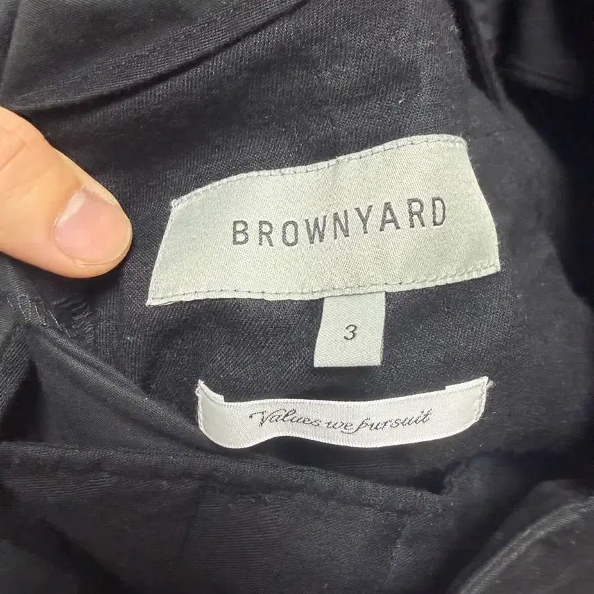 [BUNJANG] Brown Yard BY241PTWPT001 Black Pants / 브라운야드 팬츠 BY241PTWPT001